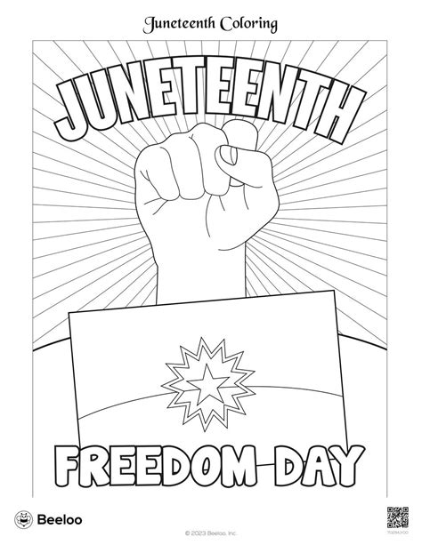 Juneteenth-themed Coloring Pages • Beeloo Printable Crafts and Activities for Kids