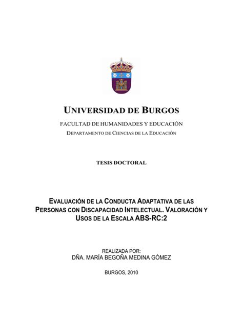 Repositorio Institucional De La Universidad De Burgos