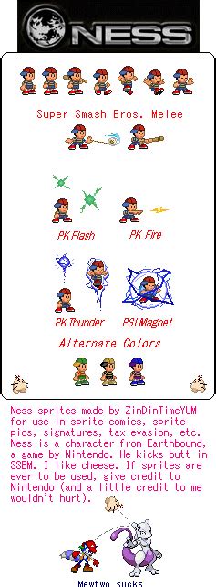 Custom Edited Super Smash Bros Customs Ness The Spriters Resource