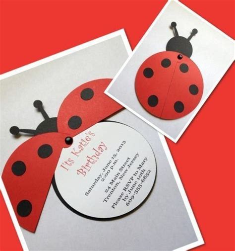 Cartes D Anniversaire Coccinelles Dix Petits Doigts