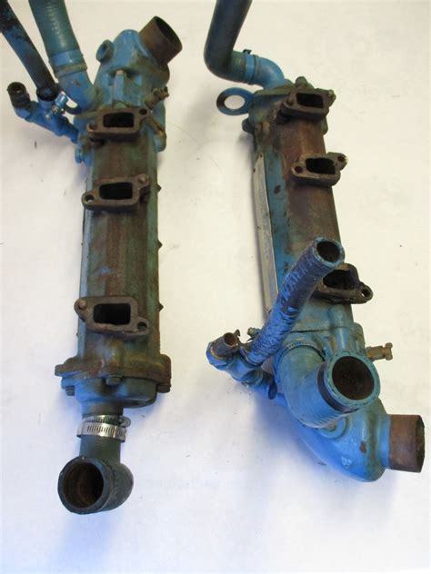 1960 S Exhaust Manifold Omc Chris Craft Buick V6 Engine 306662 Model 225 B 101 Green Bay