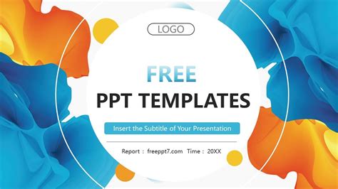 Dynamic Blue Orange Business PowerPoint Templates Free YouTube