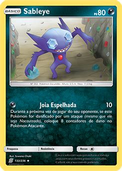 Sableye Sintonia Mental Banco De Dados De Cards Do Estampas Ilustradas