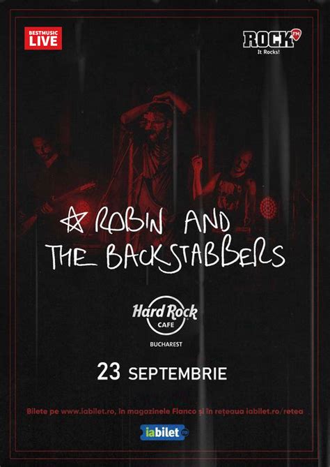 Bilete Concert Robin And The Backstabbers Sep Ora