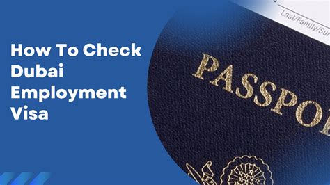 How To Check Dubai Employment Visa Dalion