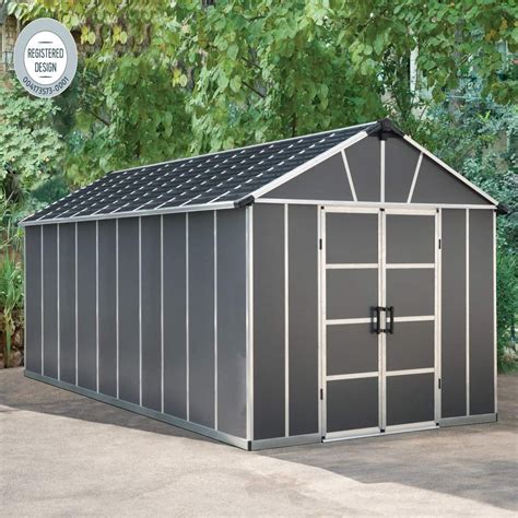 Buy Palram Canopia Yukon 11x21 3 Dark Grey Shed Delivery By Primrose