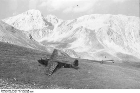 Photo German Dfs 230 C 1 Gliders At Gran Sasso Italy 12 Sep 1943