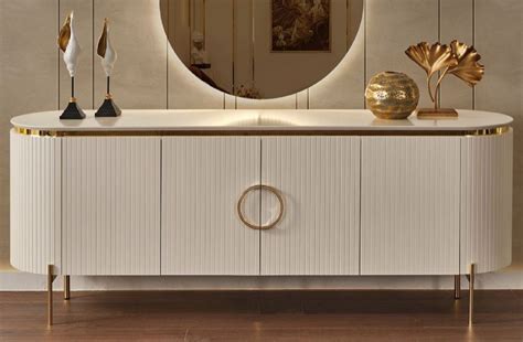 Casa Padrino Luxus Sideboard Wei Gold X X H Cm Edler