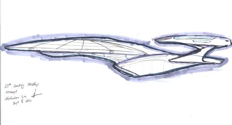 Starfleet Ship concept by Galen82 on DeviantArt