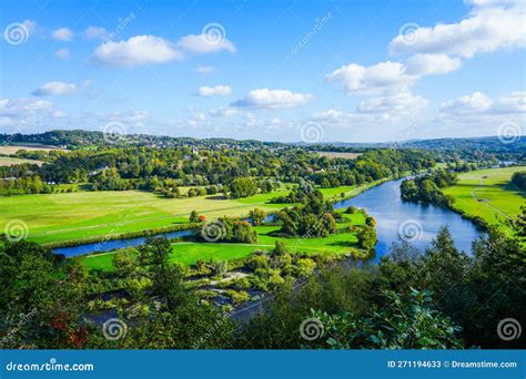 View of the Ruhr and the Surrounding Green Landscape from the Ruhr ...