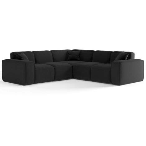 Ecksofa Designersofa CELES In Stoff Opera Velvet Petrol Seite Universal