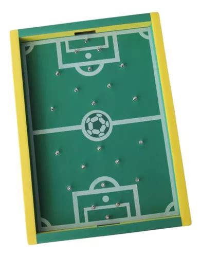 Jogo Peteleco Futebol De Prego Gol A Gol Dedoball Em Madeira Frete Gr Tis