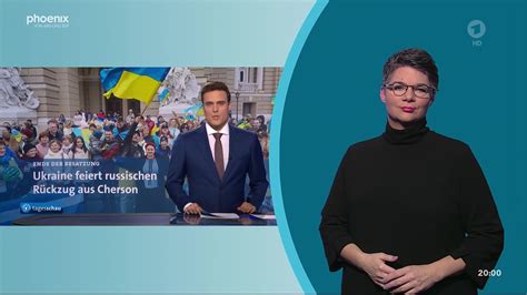 tagesschau mit Gebärdensprache - Sendung vom 12.11.2022, 20:00 Uhr | tagesschau.de