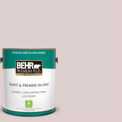 Behr Premium Plus Gal N Pearls And Lace Semi Gloss Enamel Low