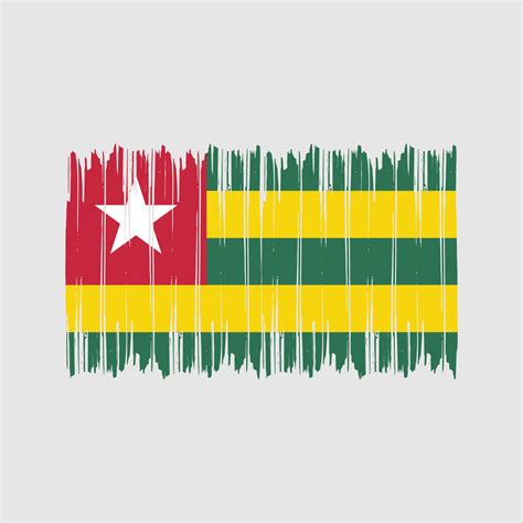 Togo Flag Brush Strokes. National Flag 11165147 Vector Art at Vecteezy