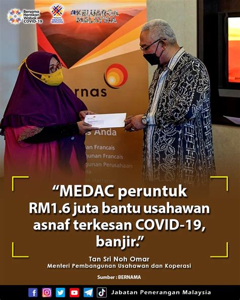 MEDAC PERUNTUK RM1 6 JUTA BANTU USAHAWAN ASNAF TERKESAN COVID 19