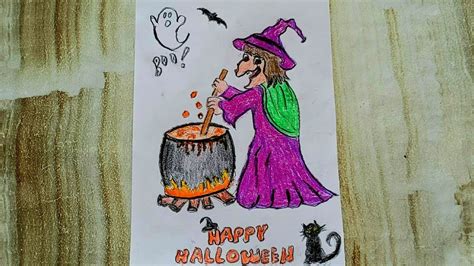 Halloween Drawing Witch Drawing Cadilar Bayrami Resm Cadi Z M