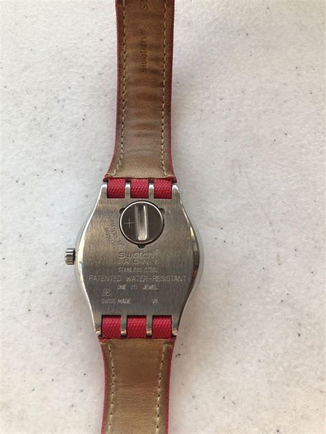 Swatch Irony Red Strap Men S Fashion Watches Accessories Watches