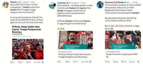 On Twitter Buzzer Kompak Sebar Ganjar Dapat Restu Jadi Capres PDIP