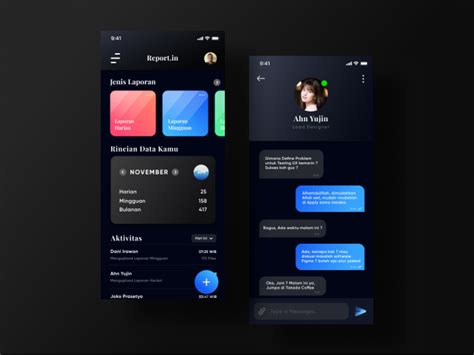 Dark Mode User Interface Design App By Bagus Ramanda On