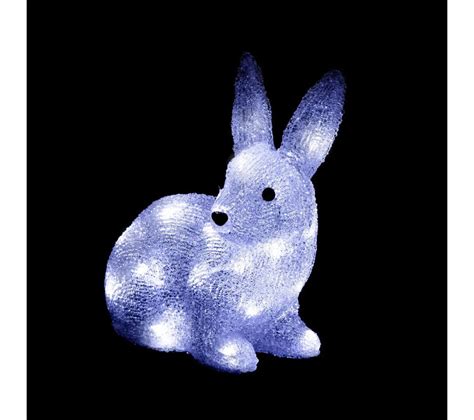 Lapin Lumineux Ext Rieur H Cm Led Blanc Froid D Coration De