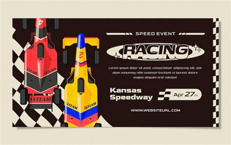 Free Vector Flat Design Racing Facebook Post