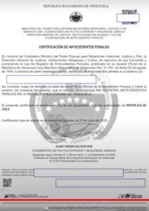 Cómo solicitar el certificado de antecedentes penales en Venezuela