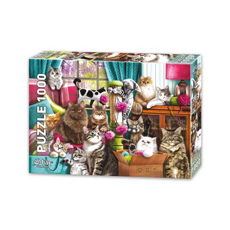 Puzzle Casa Dei Gatti 1 000 Pezzi Puzzle Mania It