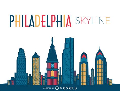 Free Philadelphia Skyline Silhouette Vector, Download Free Philadelphia ...