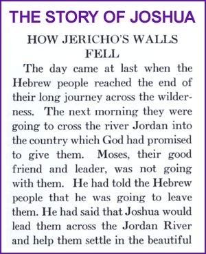 The Story of Joshua and Jericho's Walls (Story) - Kids Korner - BibleWise