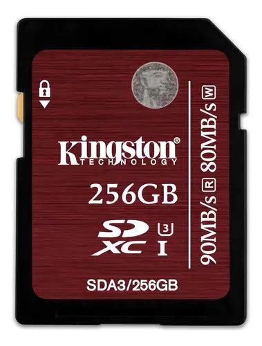 Cartão De Memoria Kingston 256gb Classe 10 Sdxc Uhs i U3 MercadoLivre