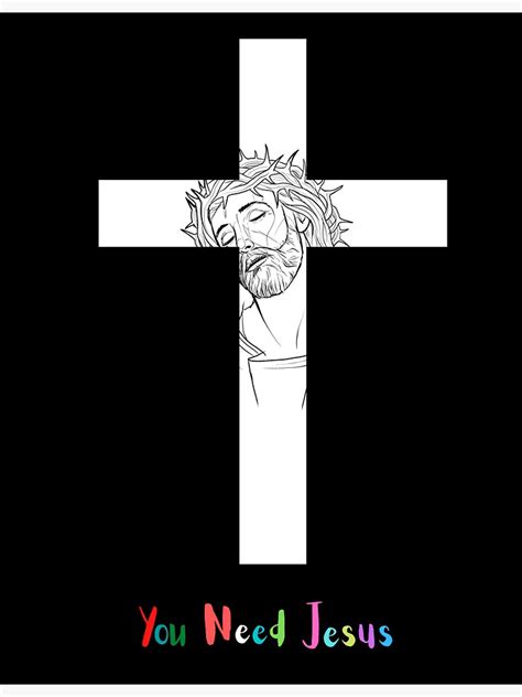 You Need Jesus Sticker For Sale By Spraykotok Redbubble