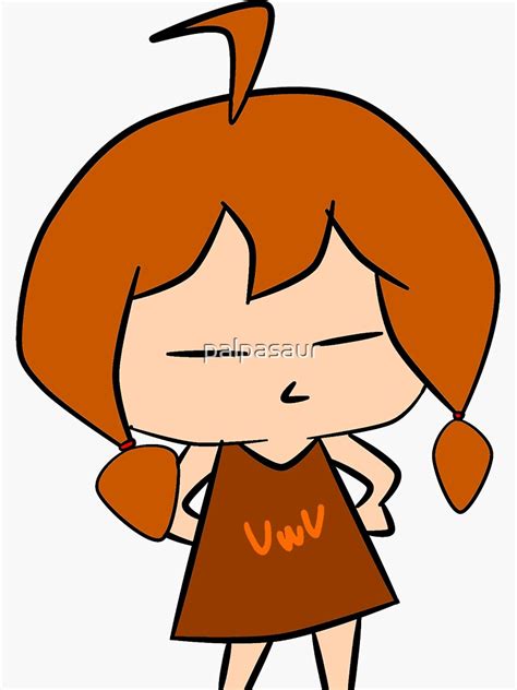 Uwu Girl Sticker For Sale By Palpasaur Redbubble