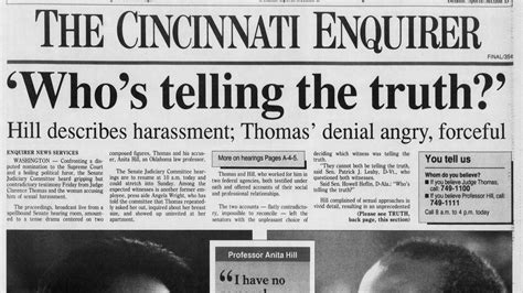 Clarence Thomas | Enquirer historic front pages from Oct. 12