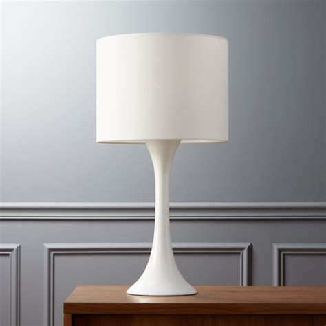 Shop Ada Ii White Table Lamp Mod Finnish Styling Glows In Snow White