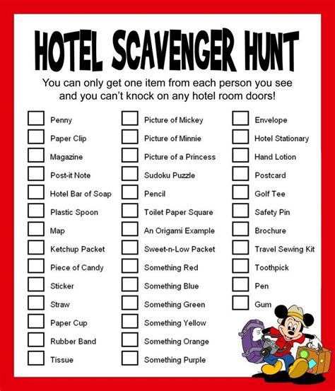 View All Images At Hotel Scavenger Hunts Folder Birthday Games For