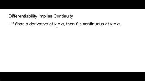 Understanding Continuity In Calculus