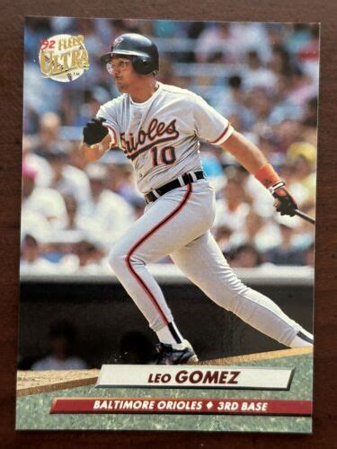 Baltimore Orioles Leo Gomez Vintage Fleer Ultra Card Ebay