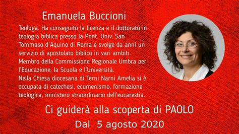 Paolo Un Uomo Conquistato Da Cristo Dal Agosto Con Emanuela