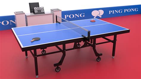 Table Tennis Court 3D Model - TurboSquid 2097906