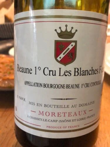 Domaine Moreteaux Beaune Er Cru Blanches Fleurs Vivino Us