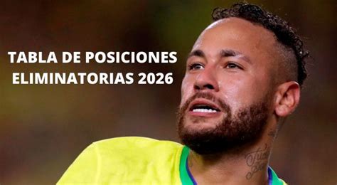 Tabla de posiciones Eliminatorias 2026 EN VIVO así quedaron los