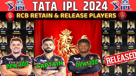 Ipl Royal Challenges Bangalore Retain And Release Players Rcb