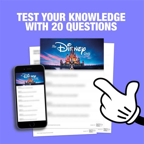 Disney Trivia Quiz Printable Pub Quiz Hen Night/bridal Shower Printable ...