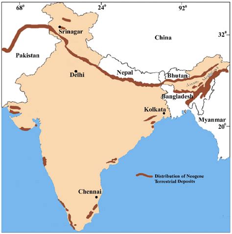 Political Map Of India With Neighbouring Countries