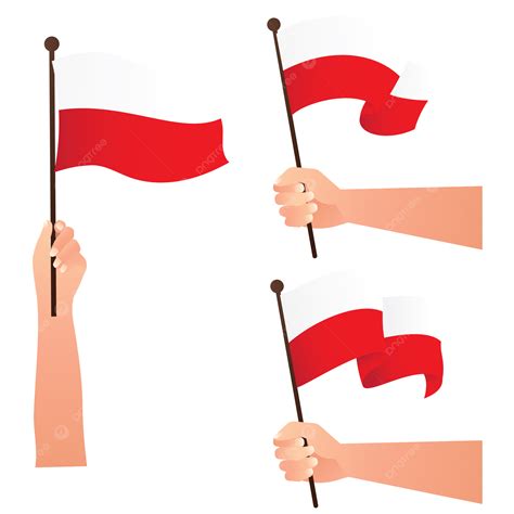 National Country Flags International Festival Vector Country Poland