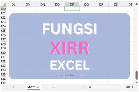 Cara Menggunakan Rumus XIRR Excel Excelandor 2024