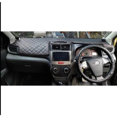 Jual Kulit Dashboard Mobil ALL NEW AVANZA Warna Hitam Motif Jahitan