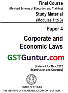 Ca Final Corporate And Economic Laws Study Material Notes Ca Final