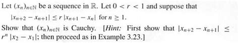 Solved Let Xn N∈n Be A Sequence In R Let 0